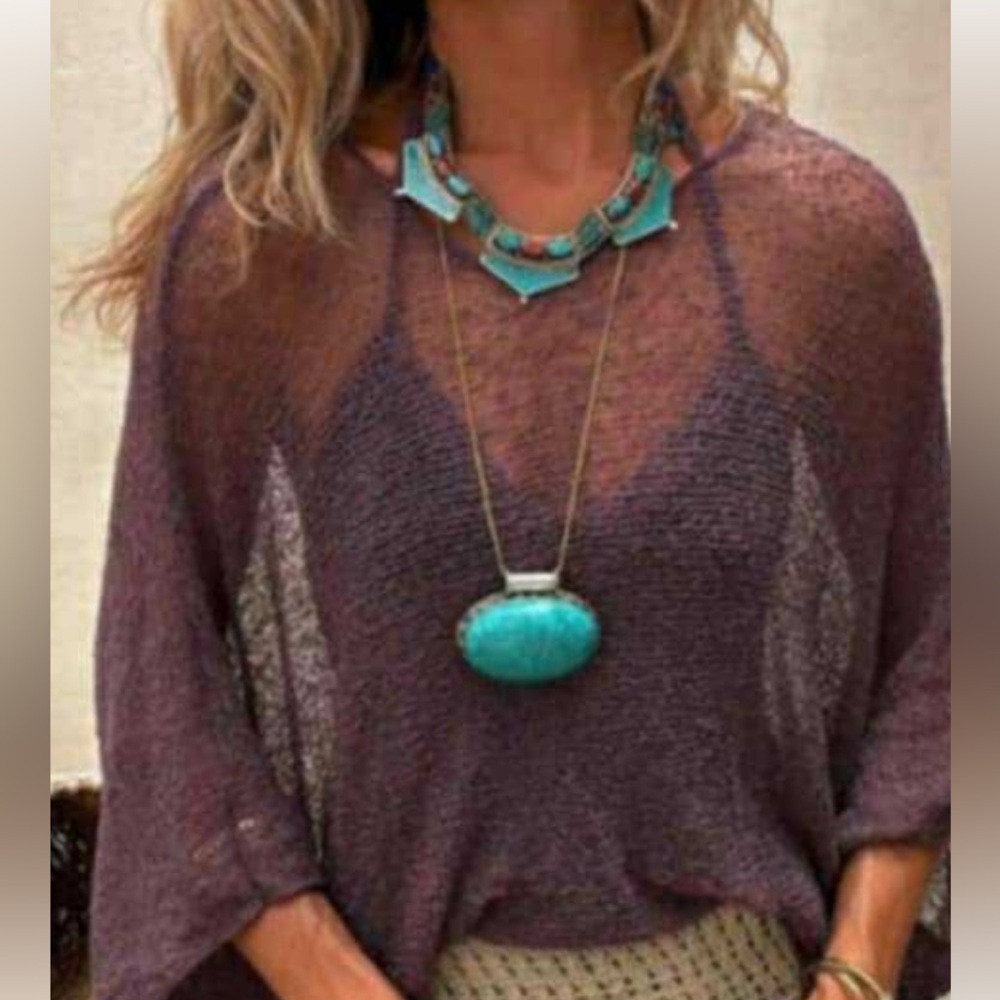 Sale! Gorgeous mesh dolman sleeve one size poncho